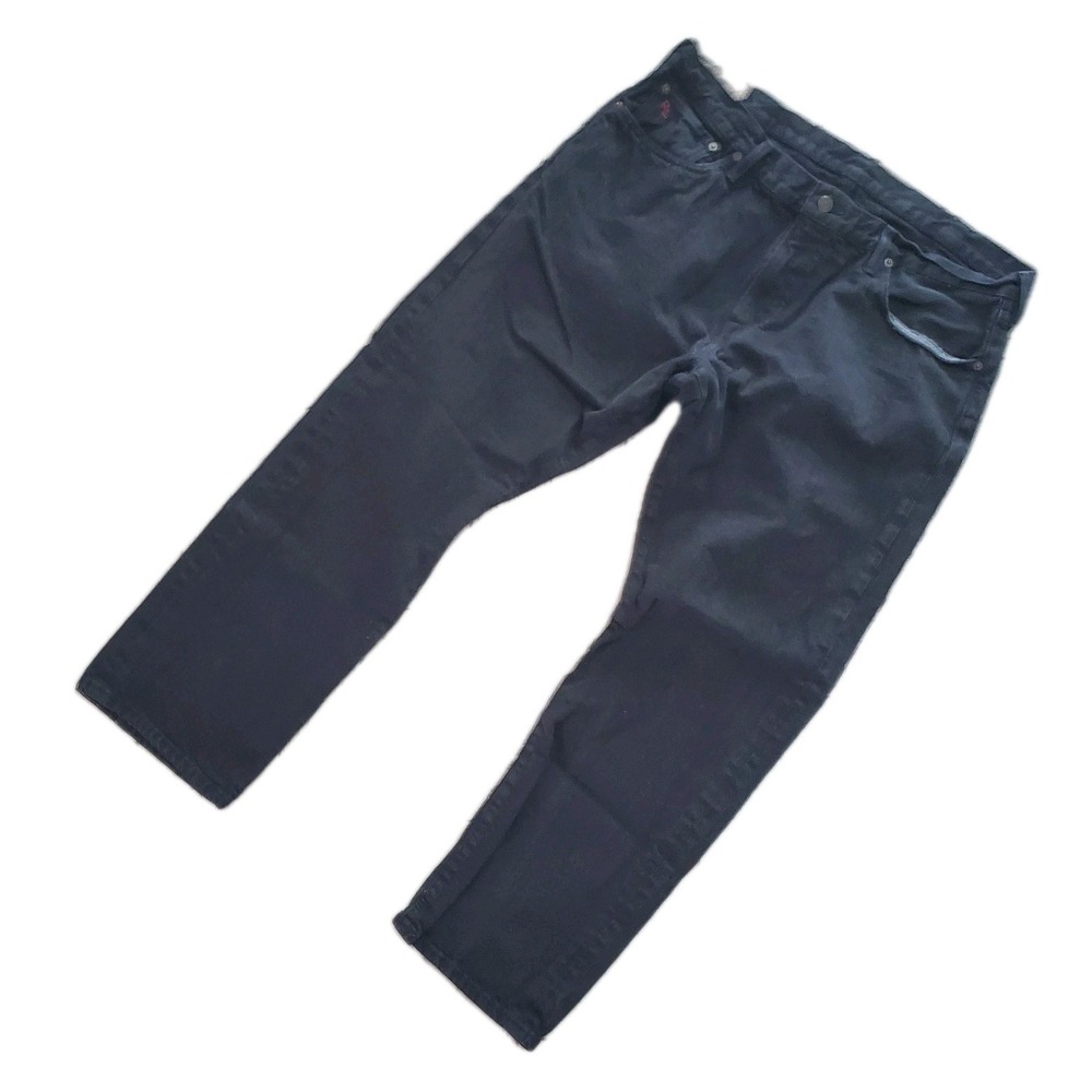 Polo Ralph Lauren Men's Black Jeans 38x30 Hampton Straight Leg Classic Cotton